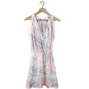 Rebecca Taylor Leopard Tie Waist Dress